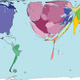 Illustration for article titled A World Map Based on Scientific Research Papers Produced